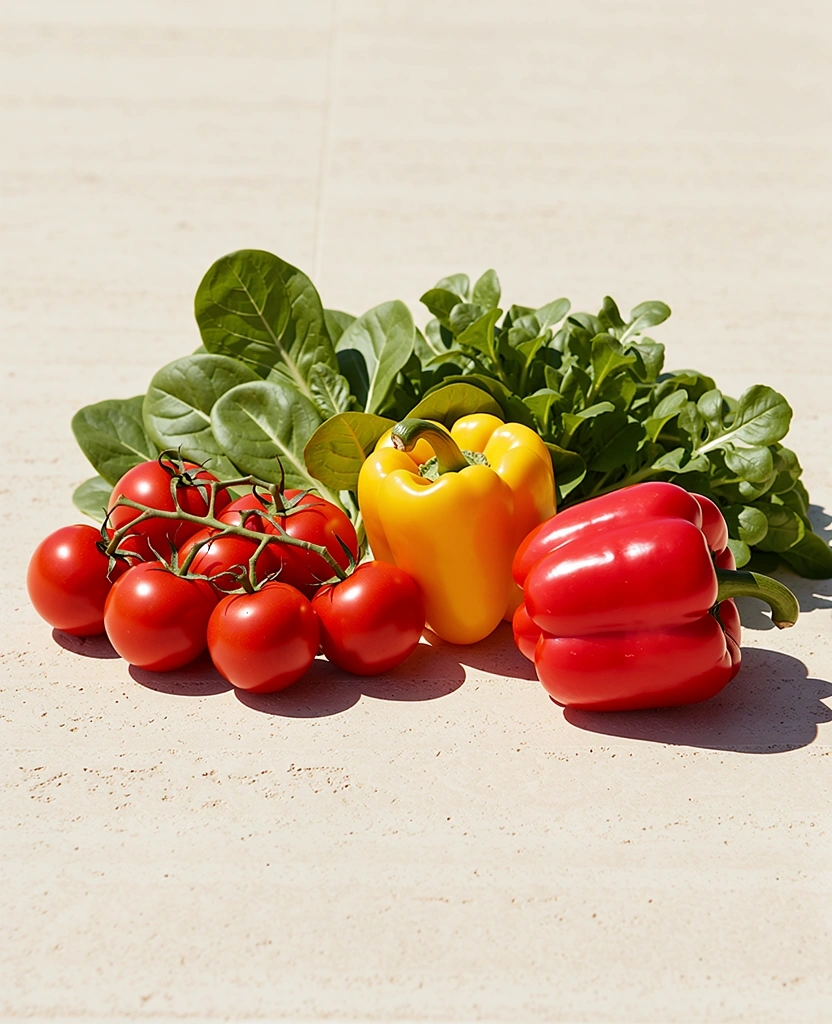 Ingredientes mediterráneos frescos