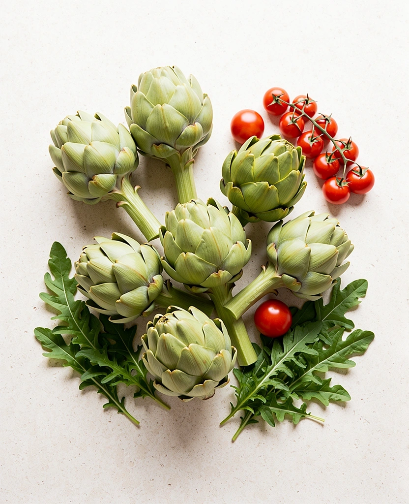 Ingredientes mediterráneos frescos